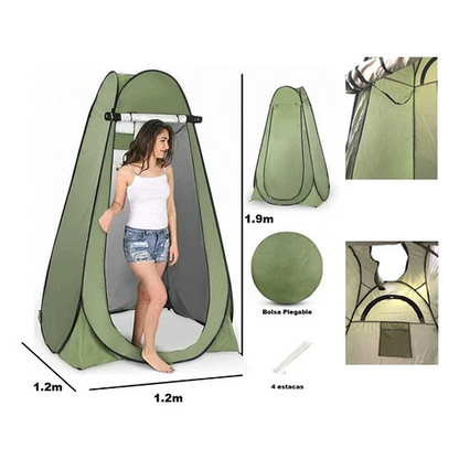 Carpa vestidor para camping