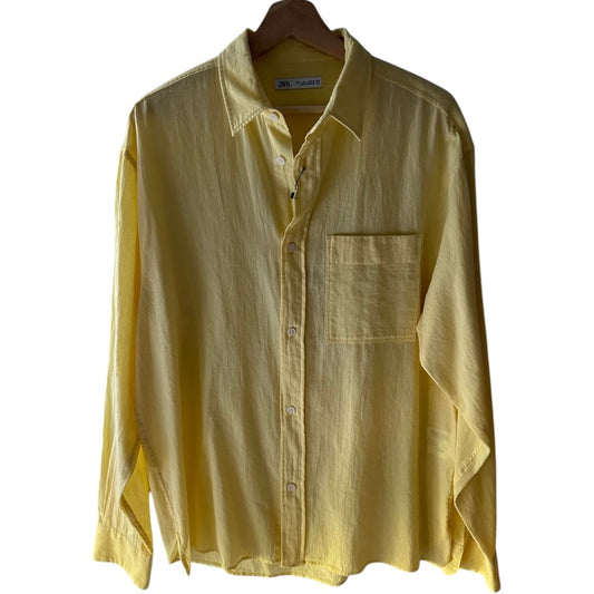 Camisa de Lino Zara hombre